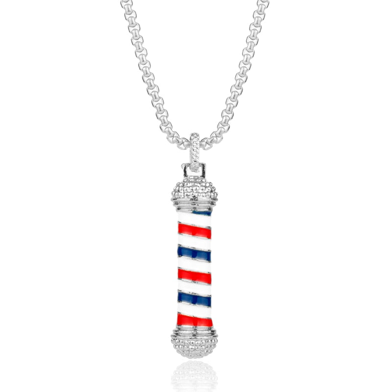 Barber Shop Men Necklace Gift