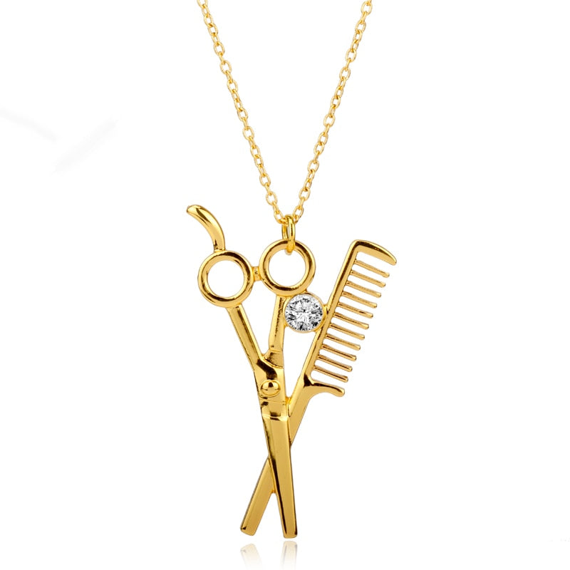 Barber Shop Men Necklace Gift